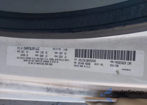 2008 Dodge Avenger Sxt z USA, uszkodzony, nr VIN 1B3LC56J98N252945